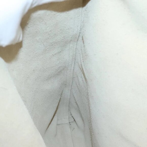 GUCCI Web Sherry Line Tote Bag Leather Ivory 572768 Auth mr1460 - Picture 14 of 16